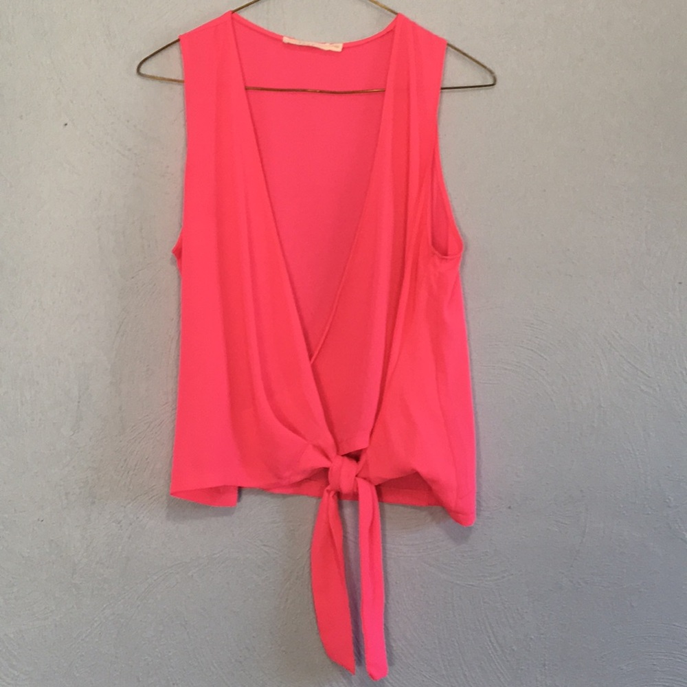 Lush Sheer Pink Top Size Small